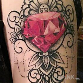 Tattoo Cinnabar on the upper arm motif: 3D