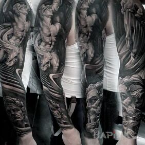 Tattoo Gods (I think) on the upper arm motif: 3D