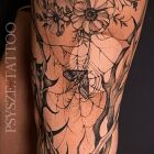 Moth in dotwork