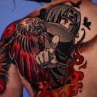 Itachi cover-up tattoo