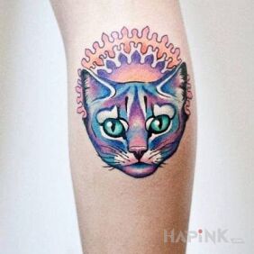 Tattoo Kitty on the forearm motif: animals