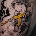 Wybór studia - Projekt tatuazu w stylu Zwariowanych Melodii
