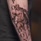 Poseidon as a Greek sculpture