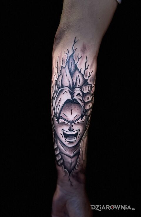 Tatuaż Dragon Ball w motywie postacie i stylu graficzne / ilustracyjne na ręce