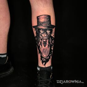Tatuaż Hellsing - anime na nodze motyw: manga / anime styl: graficzne / ilustracyjne