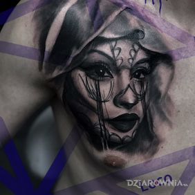 Tatuaż Portret na klatce motyw: postacie