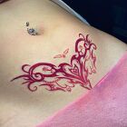 Pink tribal heart