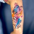 Tom and Jerry watercolor
