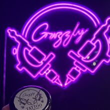 Tattoo Artist Logo Grizzly