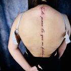 Spine tattoo