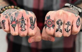 Tatuaże na palcach - popularne symbole
