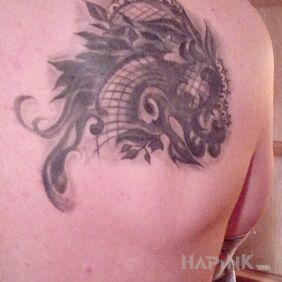 Tattoo Lace on the shoulder blades motif: other