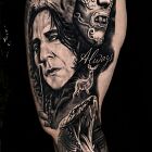 Harry Potter Sleeve — Snape and the inscription "Always" — black & grey