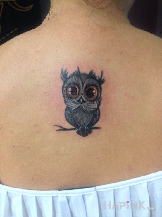 Tattoo Mała sówka in animals motif on the back