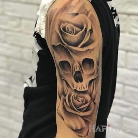 Tattoo Something new up your sleeve !!! on the upper arm motif: 3D