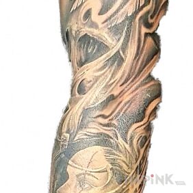 Tattoo End of on the forearm motif: sleeves