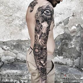 Tattoo Varied sleeve on the forearm motif: sleeves