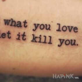 Tattoo Life exploration on the forearm motif: lettering