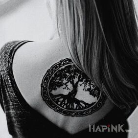 Tattoo Tree of life on the back motif: other
