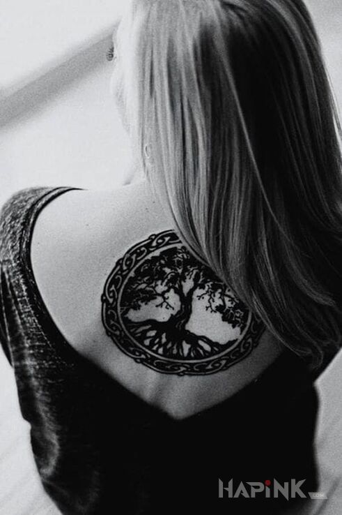 Tattoo Drzewo życia in other motif on the back