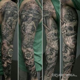 Tatuaż Niesamowity tatuaż na przedramieniu motyw: postacie styl: realistyczne