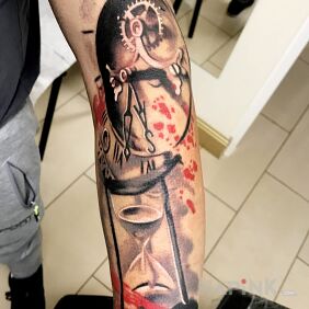 Tattoo Watches on the forearm motif: 3D