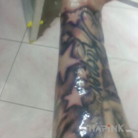 Tattoo Stars on the forearm