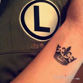 Tattoo First Crown :) on the wrist motif: other