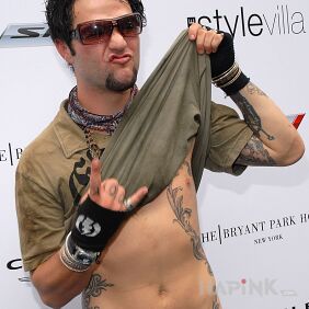 Tattoo Bam Margera on the chest motif: Bam Margera