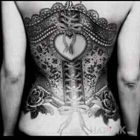 Tattoo Corset on the back motif: other