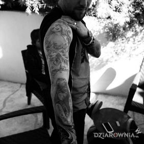 Tatuaż Bam Margera - Tatuaż Rękaw na przedramieniu motyw: Bam Margera