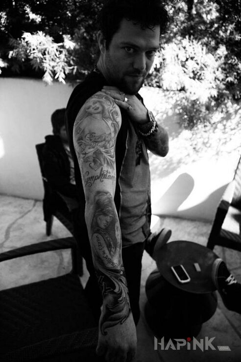 Tattoo Bam Margera - Tatuaż Rękaw in characters motif on the forearm