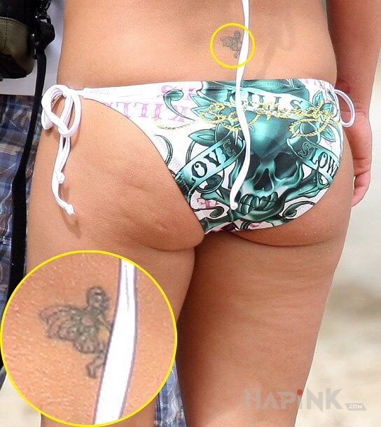 Tattoo Britney Spears - tatuaż na plecach in Britney Spears motif on the back