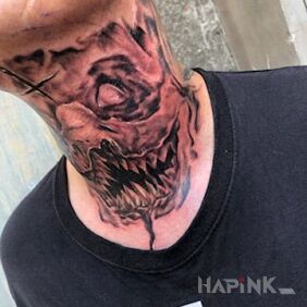 Tattoo Neck tattoo ? on the neck motif: demons