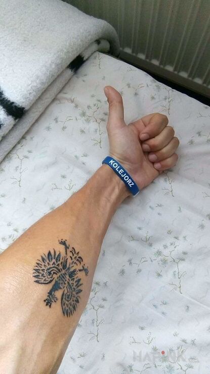 Tattoo Godło in other motif on the hand
