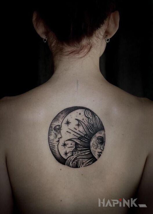 Tattoo Noc i dzień in other motif on the back