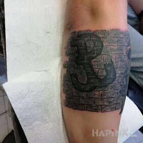 Tattoo Little insurgent on the forearm motif: patriotic