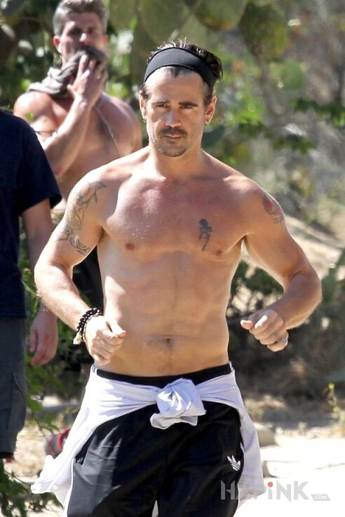 Tattoo Colin Farrell - tatuaż na klatce piersiowej in Colin Farrell motif on the chest
