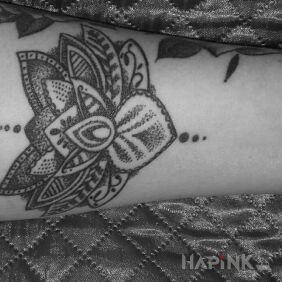 Tattoo Lotus on the forearm motif: flowers