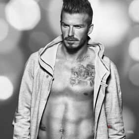 Tattoo David Beckham - love tattoo on the frame on the chest motif: famous people