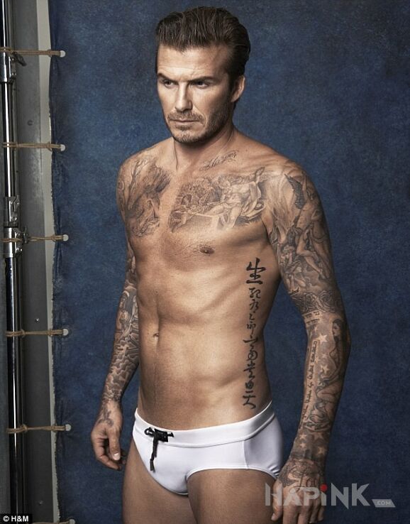 Tattoo David Beckham w całości in sleeves motif on the forearm