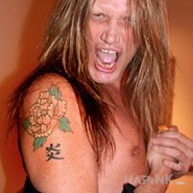 Tattoo Sebastian Bach - a flower on the shoulder on the upper arm motif: famous people