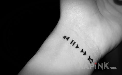 Tattoo Małe co nie co in other motif on the wrist