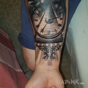 Tattoo Number One on the forearm motif: animals