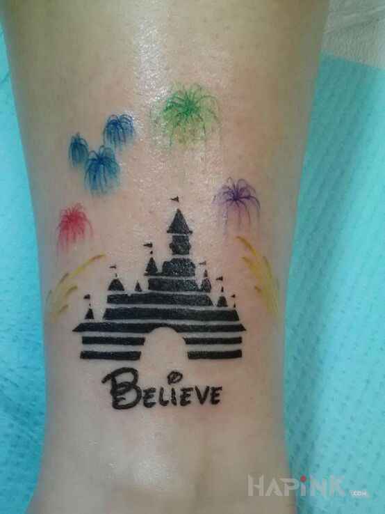 Tattoo Disney in other motif on the forearm