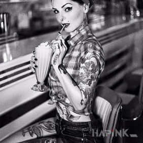 Tattoo Milkshake :D on the forearm motif: sexy