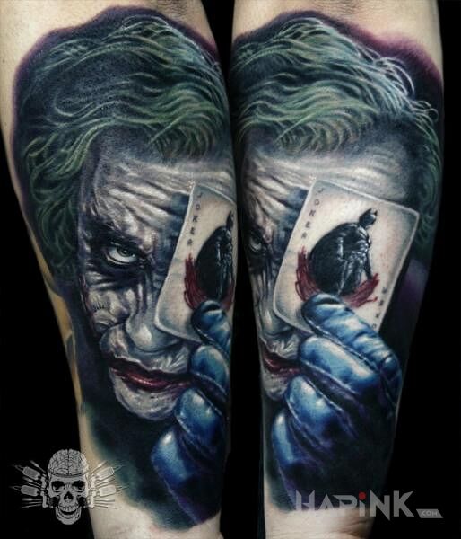 Tattoo Proszę o pomoc w wycenie in colorful motif on the forearm