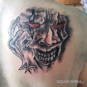 Tatuaż Maska na palcach motyw: demony