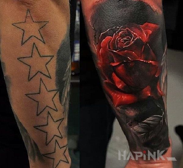 Tattoo Lepsza wersja in 3D motif and realistic style on the forearm