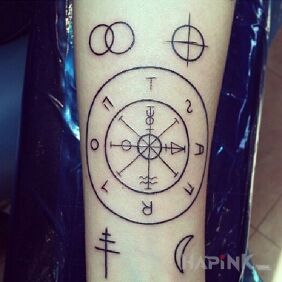 Tattoo Magic arcana on the forearm motif: other